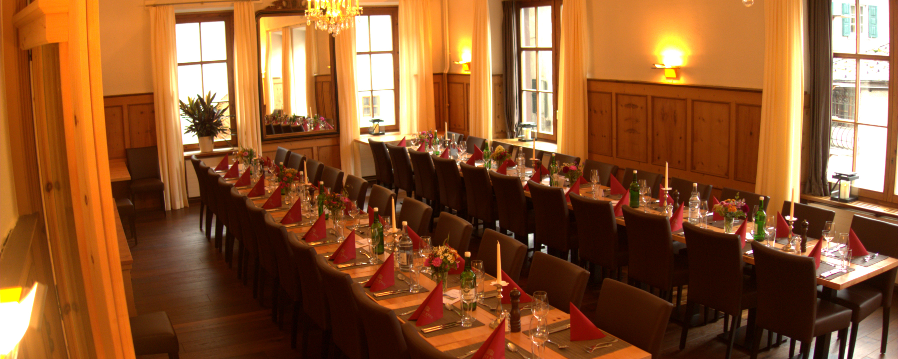 Bankett im neu gestalteten Saal