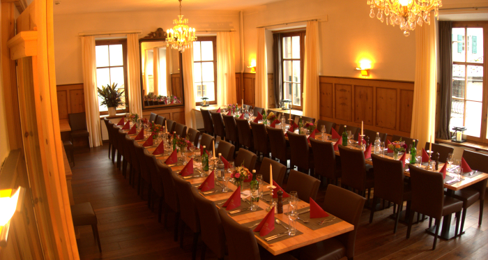 Bankett im neu gestalteten Saal