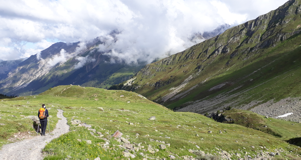 Weg von der Kesch-Hütte nach Chants