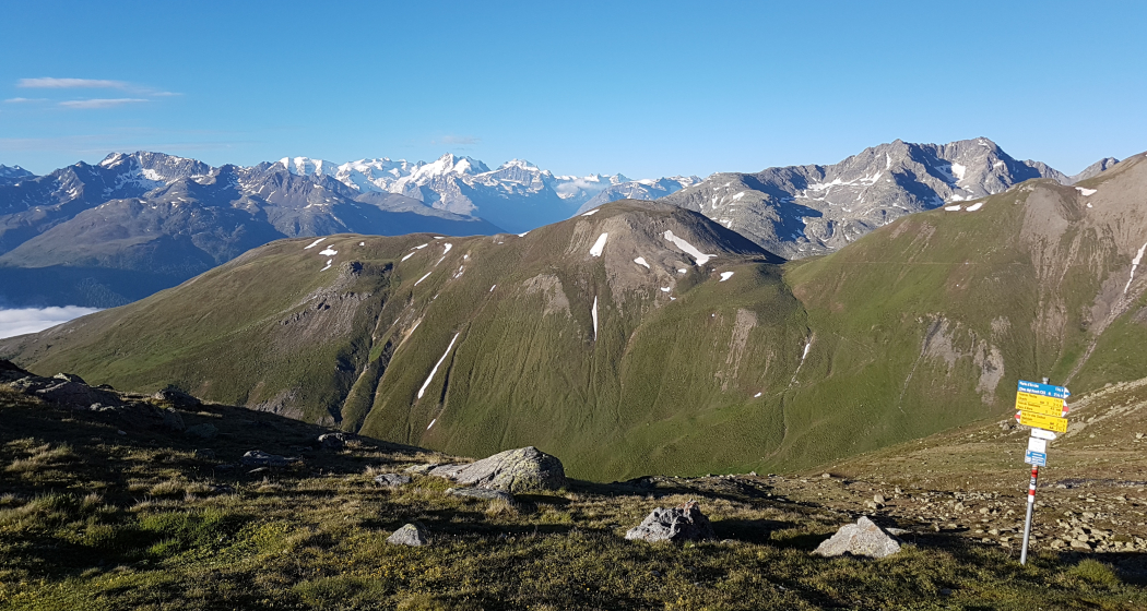 Blick von der Es-cha Hütte Blick von der Es-cha Hütte