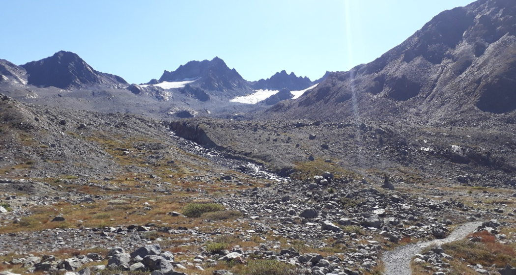 Aufstieg zur Kesch-Hütte Aufstieg zur Kesch-Hütte
