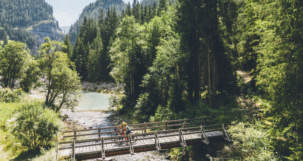 Fluss Albula unterhalb Bergün