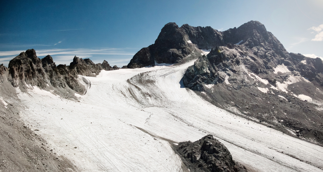 Piz Kesch und Porchabella Gletscher Piz Kesch und Porchabella Gletscher