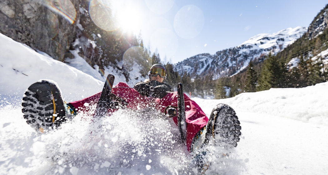 Schlitteln Bergün (Copyright: Johannes Fredheim) Schlitteln Bergün (Copyright: Johannes Fredheim)