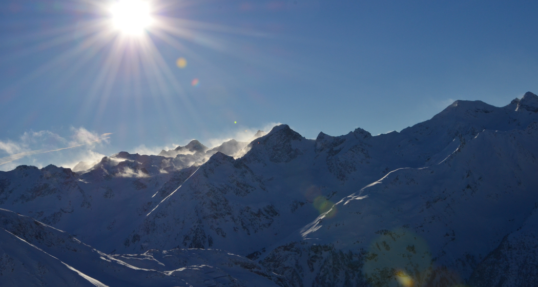 Wintertag Bergpanorama Bergünerstöcke