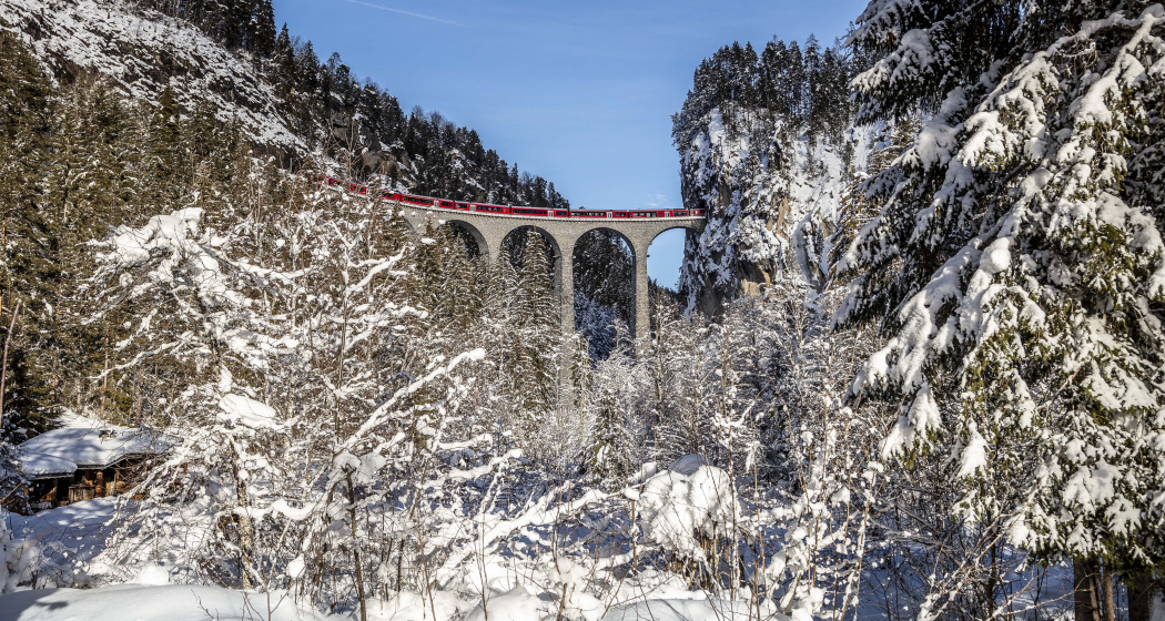 Landwasser Viadukt Winter Landwasser Viadukt Winter