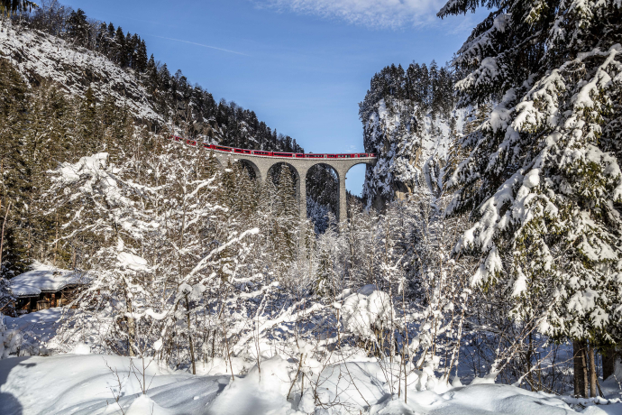 Landwasser Viadukt Winter Landwasser Viadukt Winter