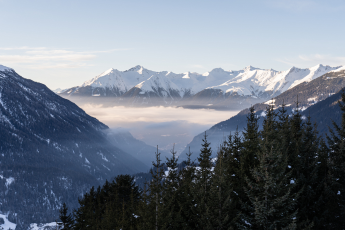 Bergün Blick Richtung Filisur